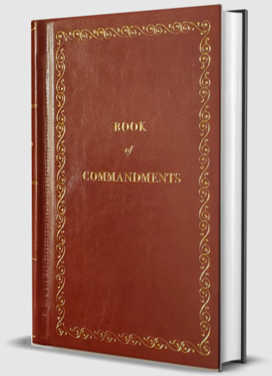 1833 Replica Book of Commandments
